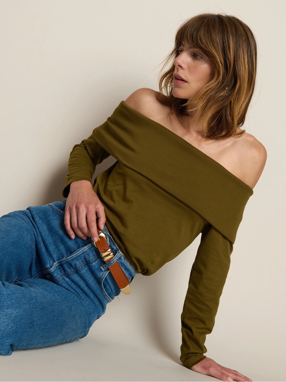 NWT Nation LTD Off The Shoulder Kate Top Size Medium